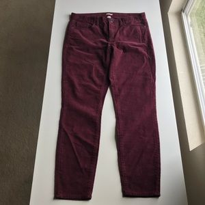 J. Crew Stretch Vintage Cord Toothpick, corduroys